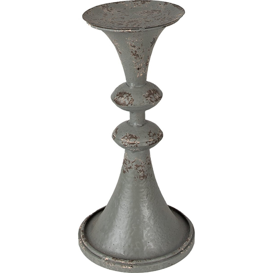 Clayre & Eef Kandelaar 26 cm Grijs Metaal afbeelding 1