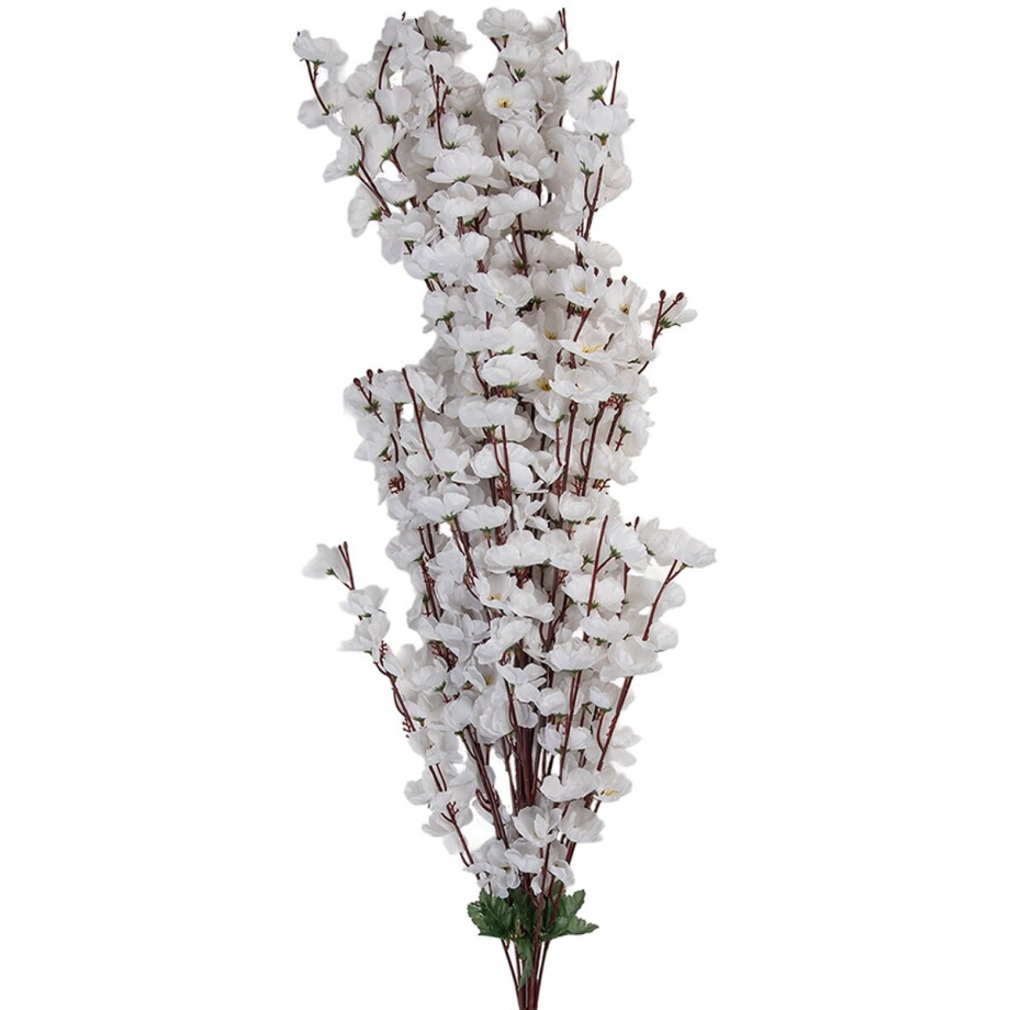 Clayre & Eef Kunstbloem - Zijden 100 cm Wit Kunststof Kunstbloemen Clayre & Eef Kunstbloem - Zijden 100 cm Wit Kunststof Kunstbloemen afbeelding 1