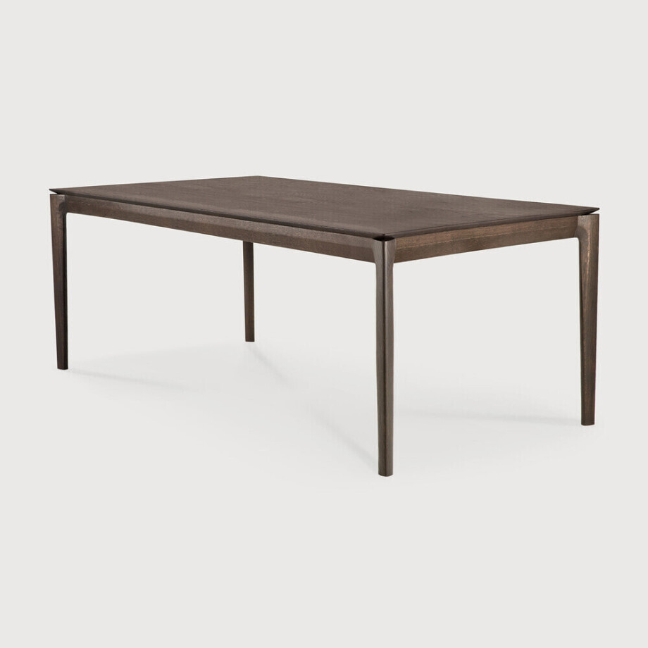 Ethnicraft Eettafel 'Bok' Gevernist Eikenhout, 180 x 90cm, kleur Bruin afbeelding 1
