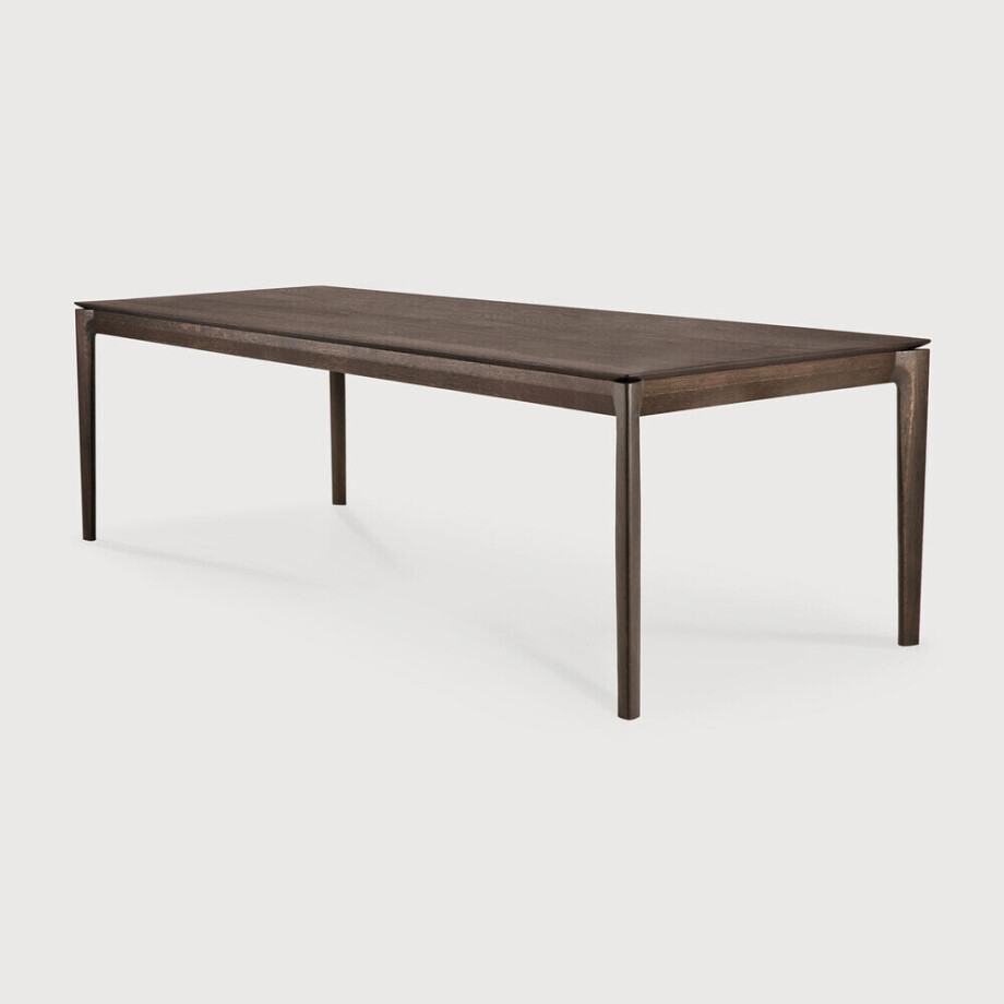Ethnicraft Eettafel 'Bok' Gevernist Eikenhout, 200 x 95cm, kleur Bruin afbeelding 1