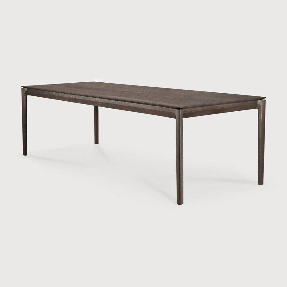 Ethnicraft Eettafel 'Bok' Gevernist Eikenhout, 220 x 95cm, kleur Bruin afbeelding 1