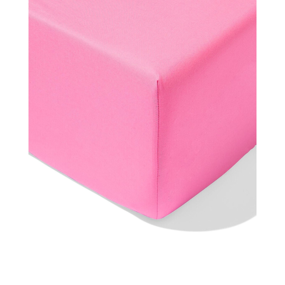 HEMA HEMA Hoeslaken 140x200cm Zacht Katoen Felroze (felroze) HEMA HEMA Hoeslaken 140x200cm Zacht Katoen Felroze (felroze) afbeelding 1