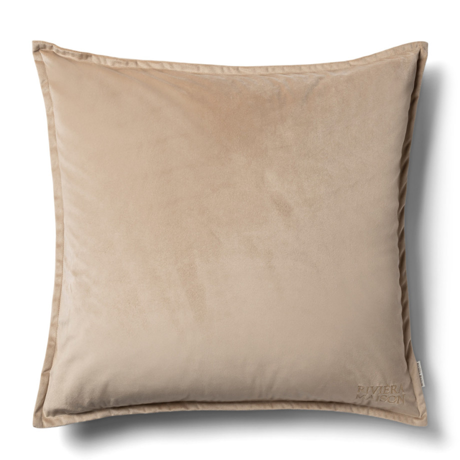 Kussenhoes RM Velvet, Taupe, 60x60 cm afbeelding 1