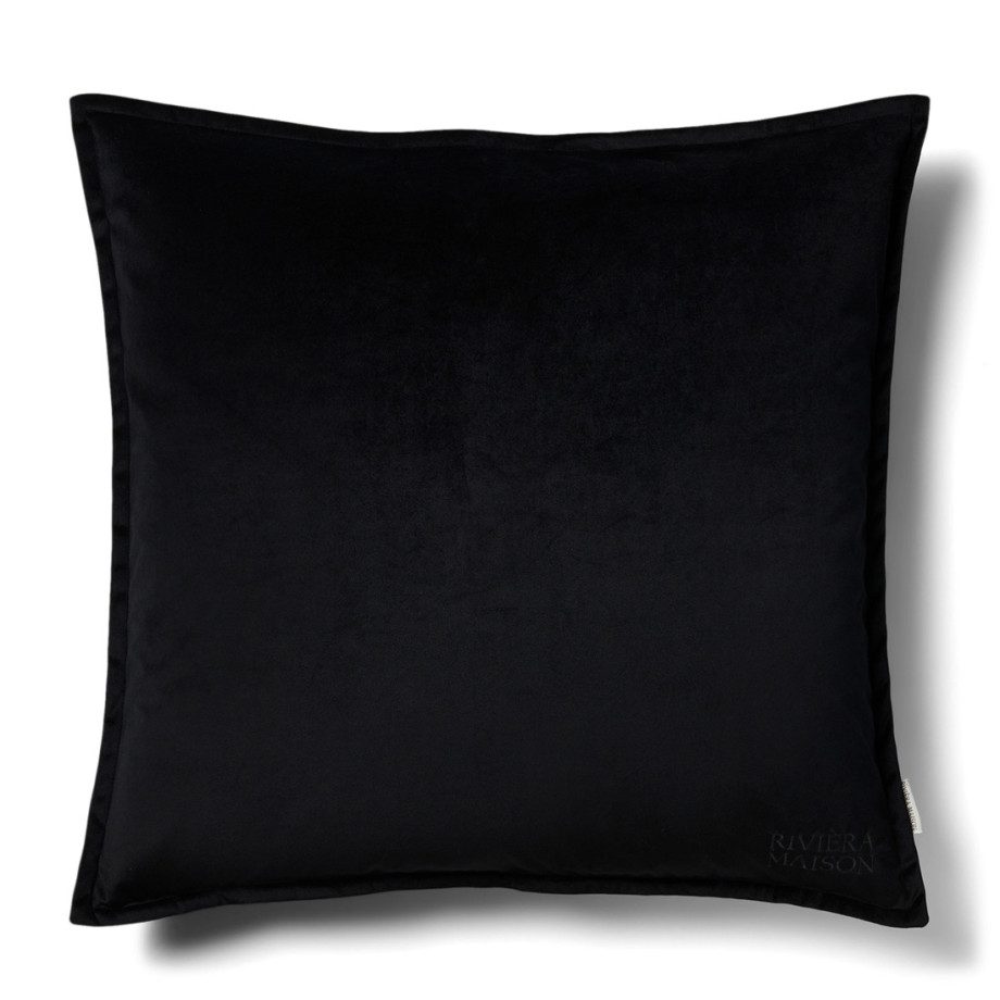 Kussenhoes RM Velvet, Zwart, 60x60 cm afbeelding 1