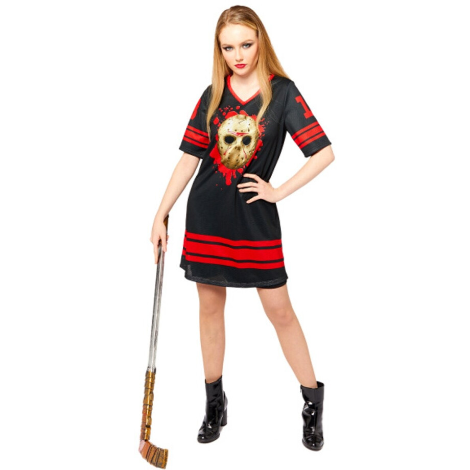 Halloween Kostuum Jason Voorhees Dames Officieel - Maat S afbeelding 1