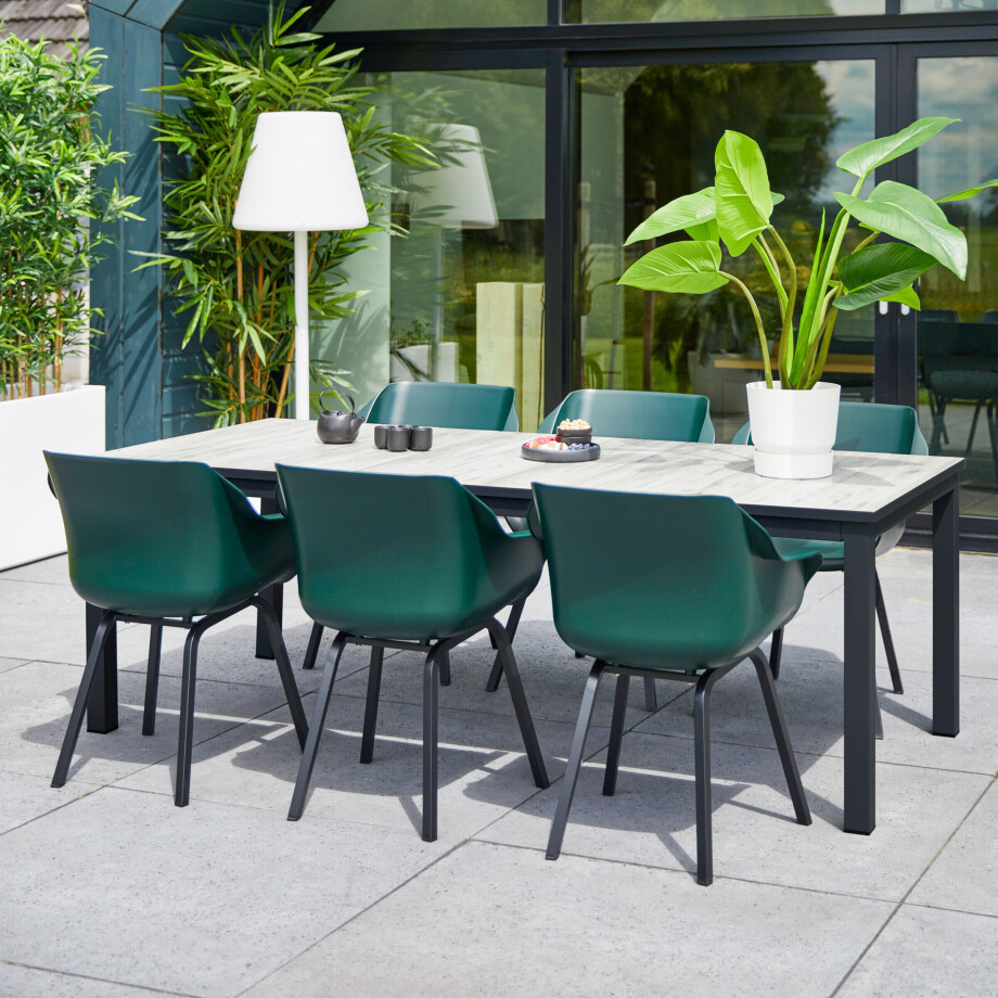 Hartman Tuintafel 'Comino' 223 x 105cm, kleur Zwart Hartman Tuintafel 'Comino' 223 x 105cm, kleur Zwart afbeelding 1