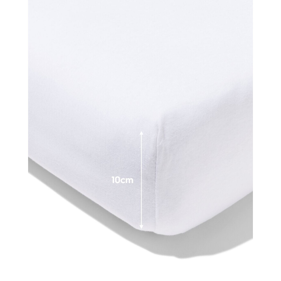 HEMA HEMA Hoeslaken 70x150cm Jersey Wit (wit) HEMA HEMA Hoeslaken 70x150cm Jersey Wit (wit) afbeelding 1