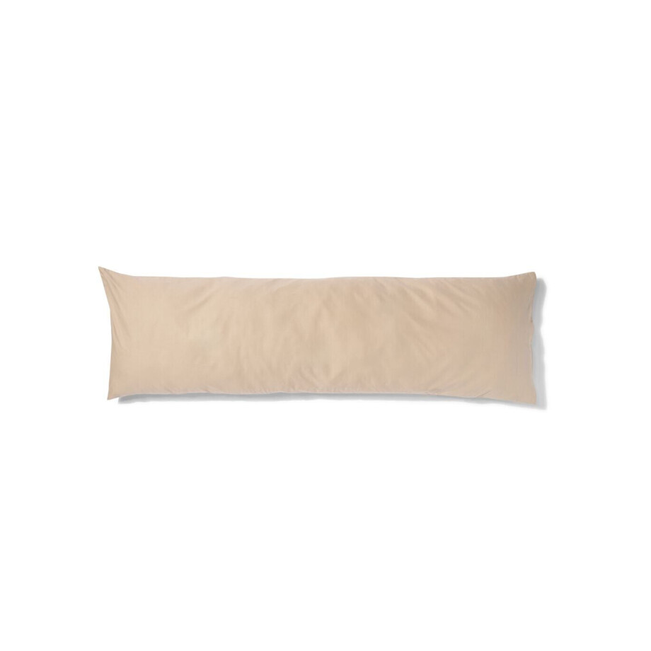 HEMA HEMA Kussensloop 50x160cm Zacht Katoen Zand (zand) afbeelding 1