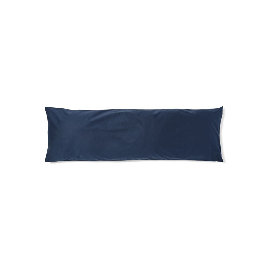 HEMA HEMA Kussensloop 50x160cm Zacht Katoen Donkerblauw (donkerblauw) HEMA HEMA Kussensloop 50x160cm Zacht Katoen Donkerblauw (donkerblauw) afbeelding 1