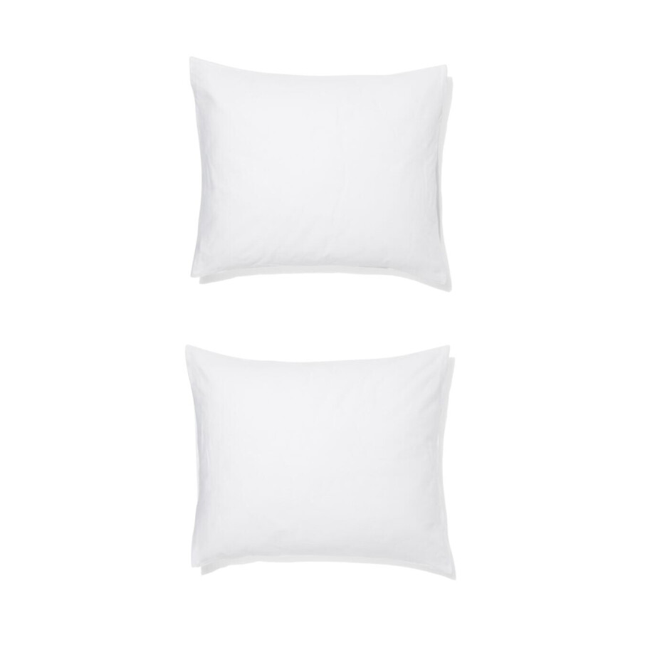 HEMA HEMA Kussenslopen 60x70cm Katoen Wit (wit) afbeelding 1