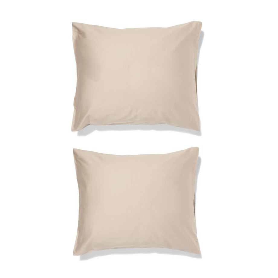 HEMA HEMA Kussenslopen 60x70cm Satijn Zand (zand) afbeelding 1