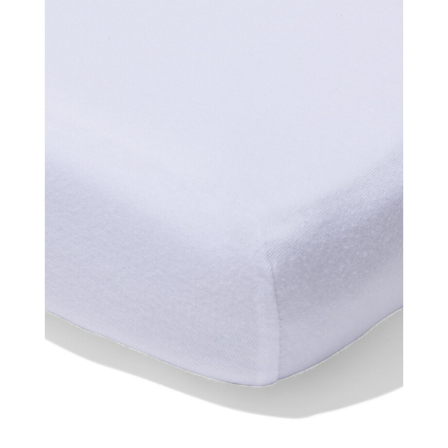 HEMA HEMA Splittopper Hoeslaken 200x200/220cm Jersey Wit (wit) afbeelding 1