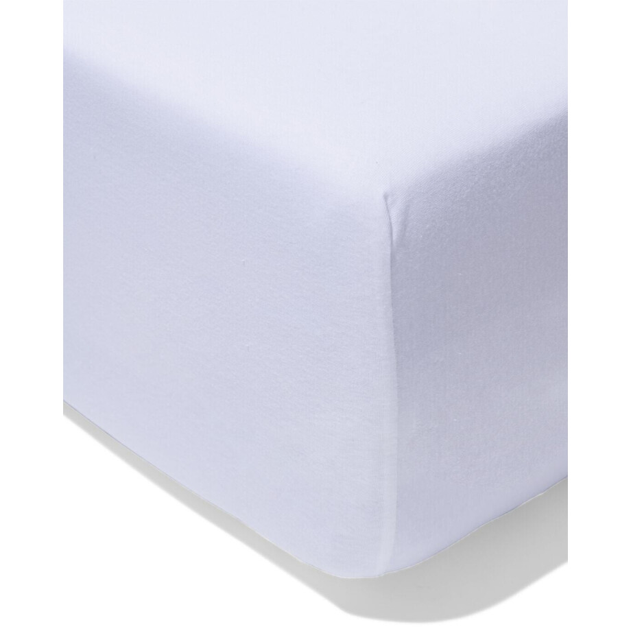 HEMA HEMA Boxspring Hoeslaken 90x220cm Jersey Wit (wit) afbeelding 1