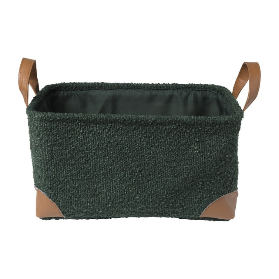 Mand boucle - groen - 17x33x23 cm afbeelding 