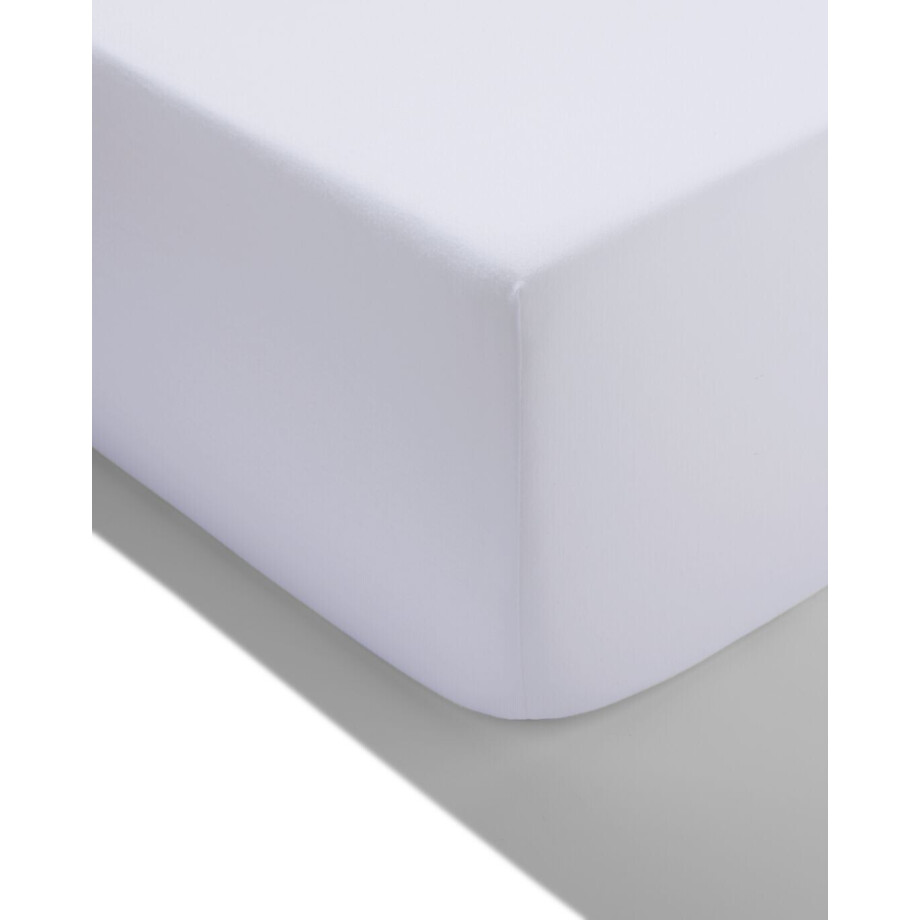 HEMA HEMA Hoeslaken 160x220cm Percal Wit (wit) afbeelding 1