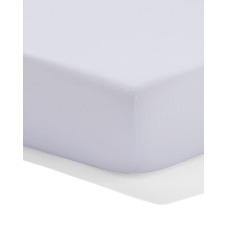 HEMA HEMA Topper Hoeslaken 90x200cm Jersey Wit (wit) afbeelding 1