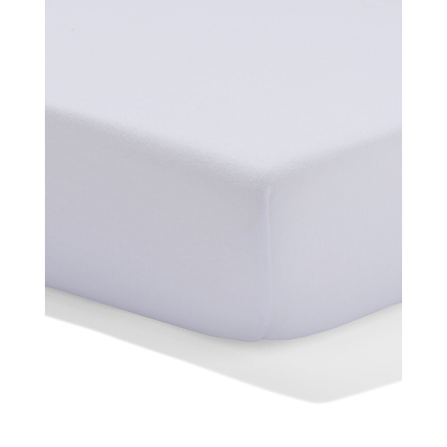 HEMA HEMA Topper Hoeslaken 160x200cm Hotel Katoen Percal Wit (wit) afbeelding 1