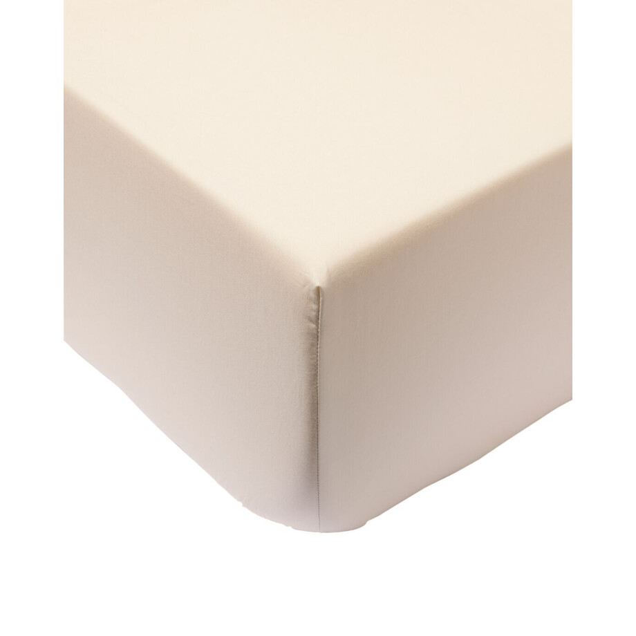 HEMA HEMA Hoeslaken 90x200cm Katoen Percal Greige (beige) afbeelding 1