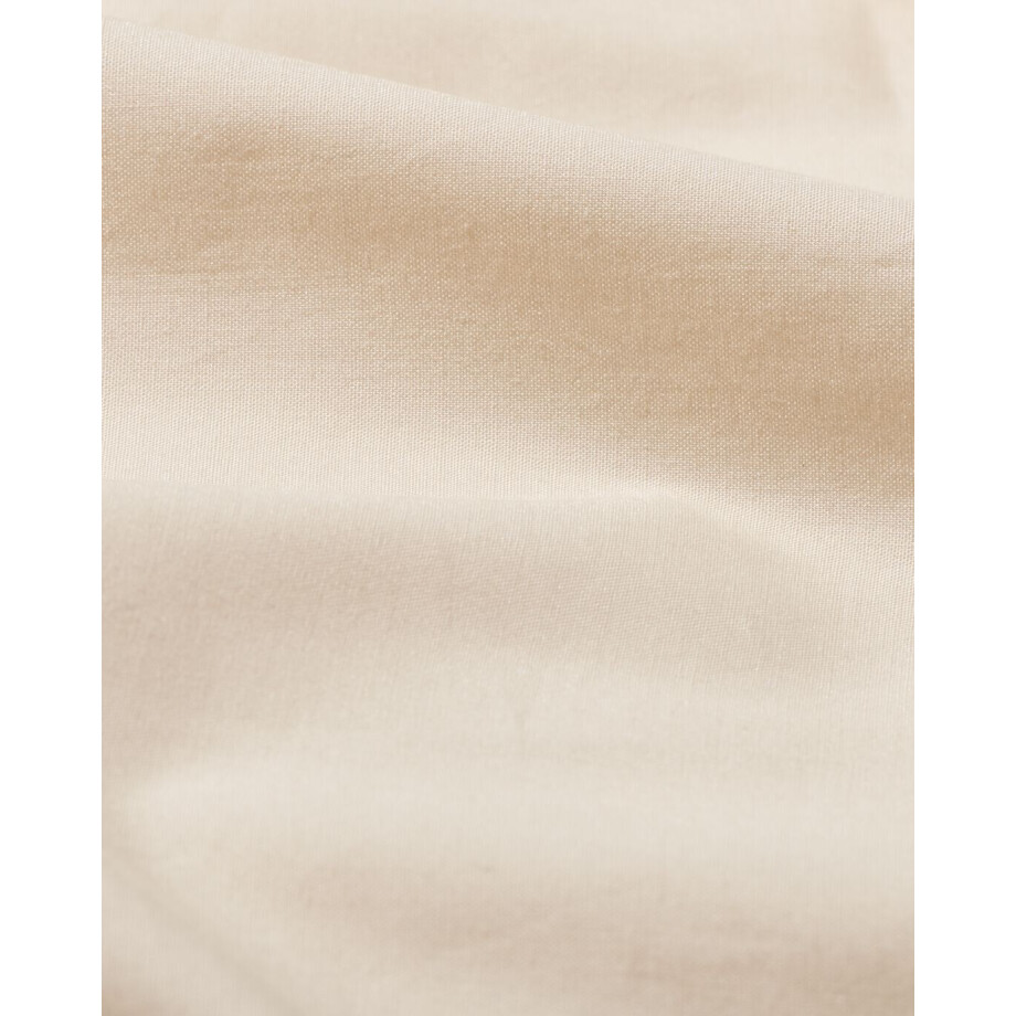 HEMA HEMA Hoeslaken 180x200cm Katoen Percal Greige (naturel) afbeelding 1