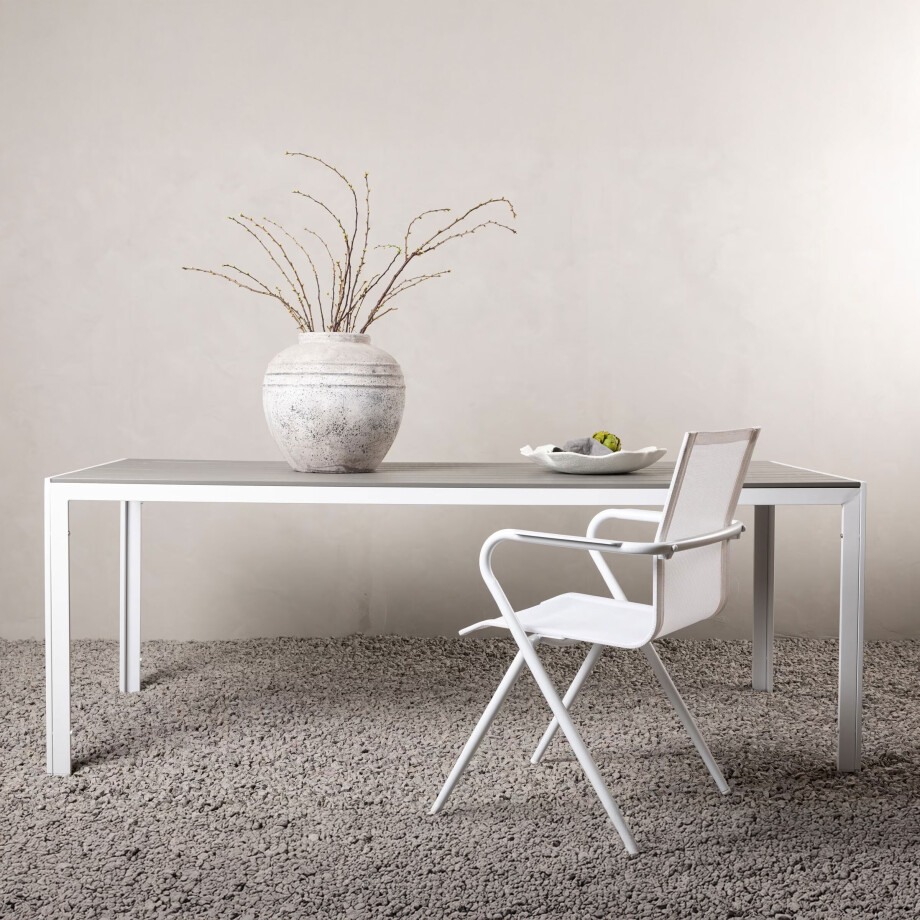 Nohr Tuintafel 'Erikka' 205 x 90cm, kleur Grijs afbeelding 1