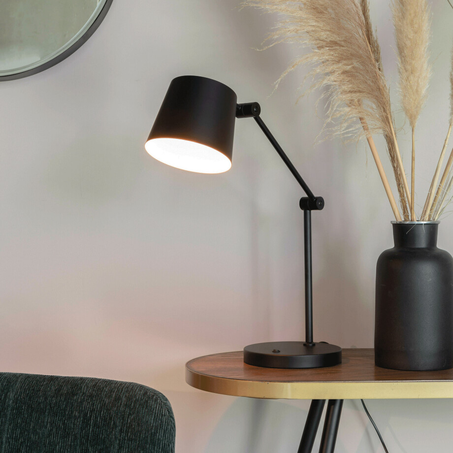 ZILT Tafellamp 'Bret' 60cm hoog, kleur Zwart ZILT Tafellamp 'Bret' 60cm hoog, kleur Zwart afbeelding
