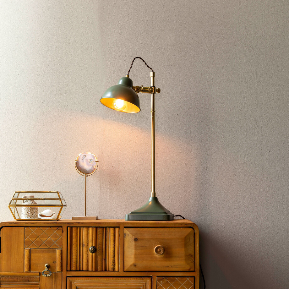 Dutchbone Tafellamp 'Todd' kleur Groen afbeelding 1