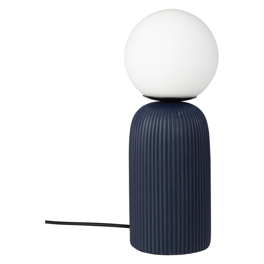 Zuiver Tafellamp 'Dash' Keramiek, kleur Royal Blue Zuiver Tafellamp 'Dash' Keramiek, kleur Royal Blue afbeelding 1