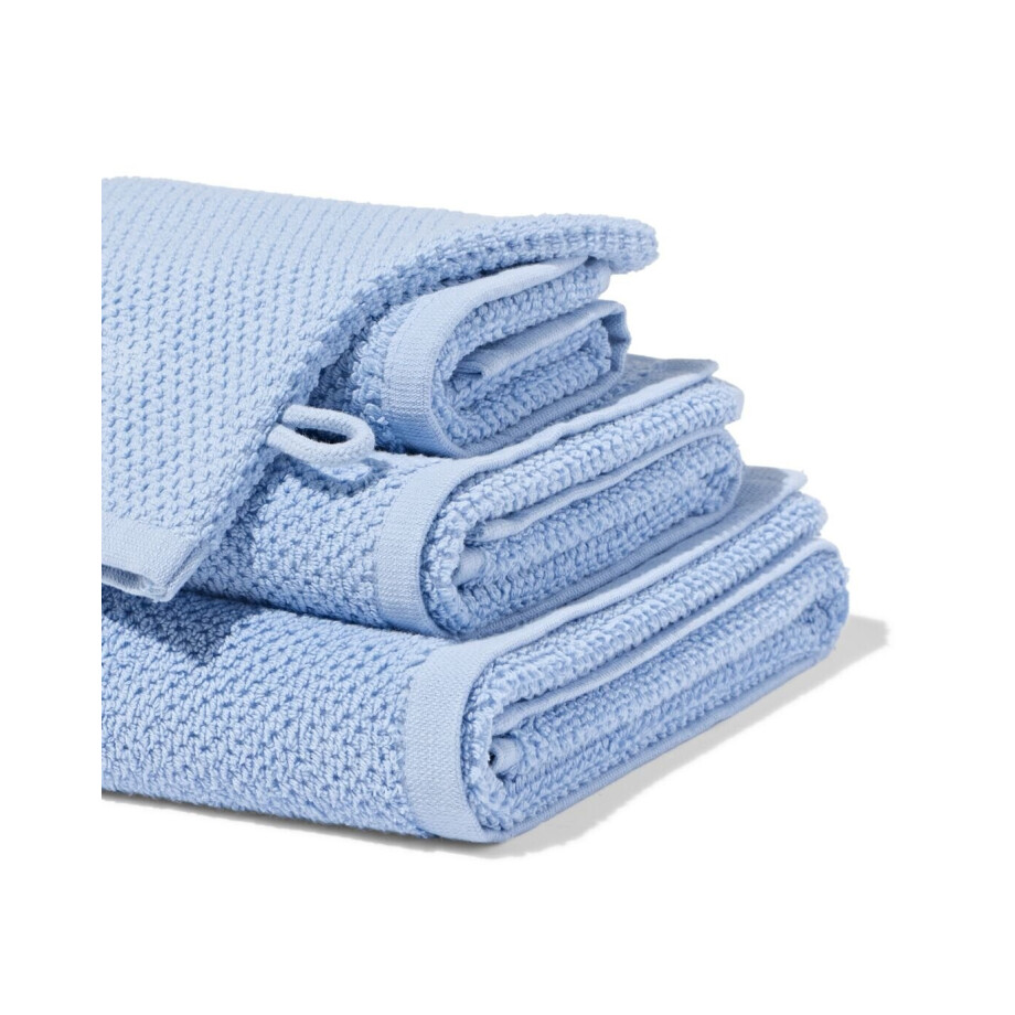 HEMA HEMA Handdoek 2e Kans Recycled Katoen Lichtblauw (lichtblauw) HEMA HEMA Handdoek 2e Kans Recycled Katoen Lichtblauw (lichtblauw) afbeelding 1