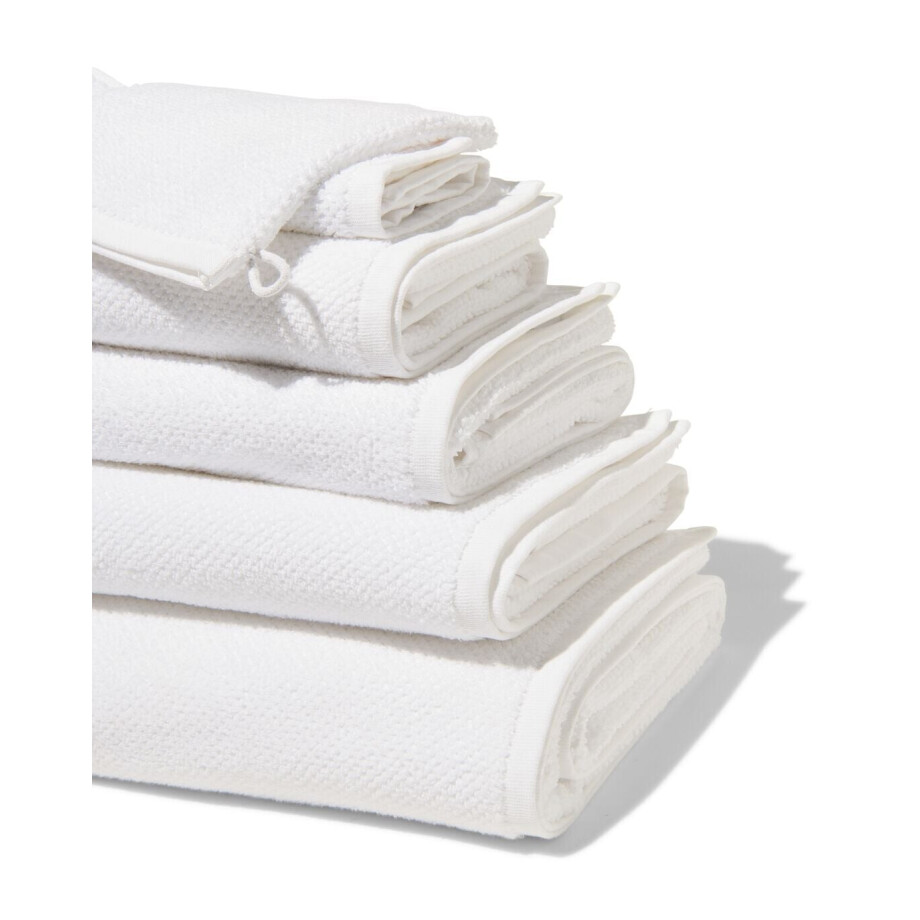 HEMA HEMA Handdoeken Tweedekans Recycled Katoen Wit (wit) HEMA HEMA Handdoeken Tweedekans Recycled Katoen Wit (wit) afbeelding 1