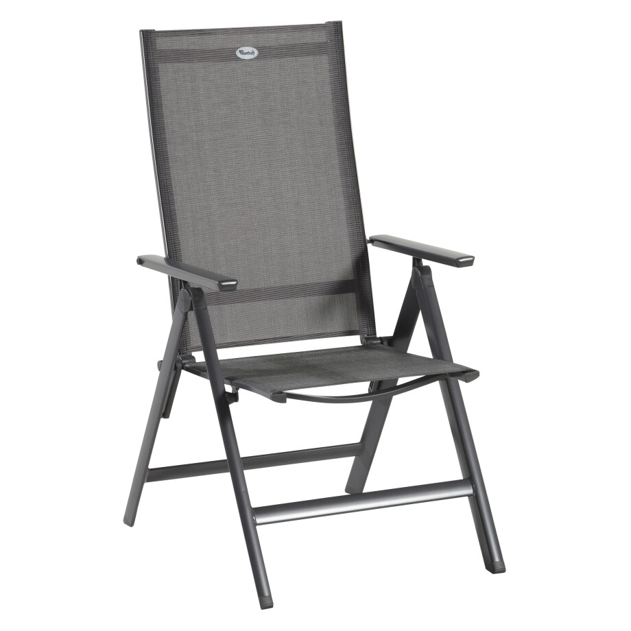 Hartman Verstelbare Tuinstoel 'Aruba' kleur Antraciet Hartman Verstelbare Tuinstoel 'Aruba' kleur Antraciet afbeelding 1