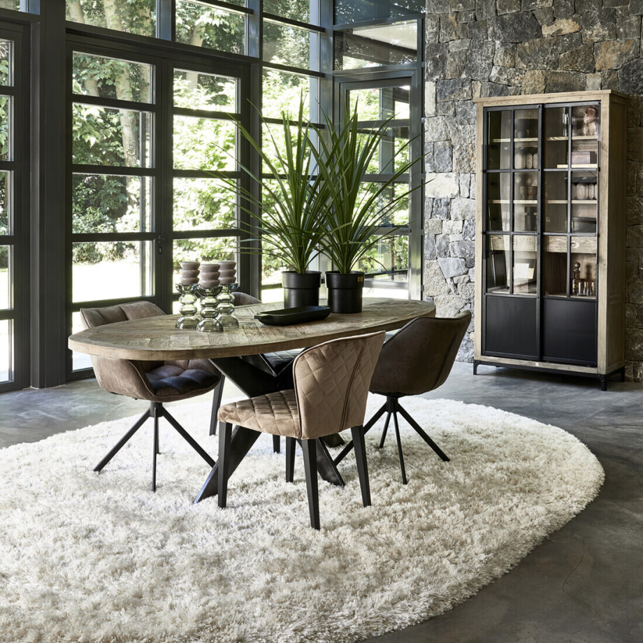 Rivièra Maison Vloerkleed 'Cecil' 390 x 280cm, kleur Crème afbeelding 1