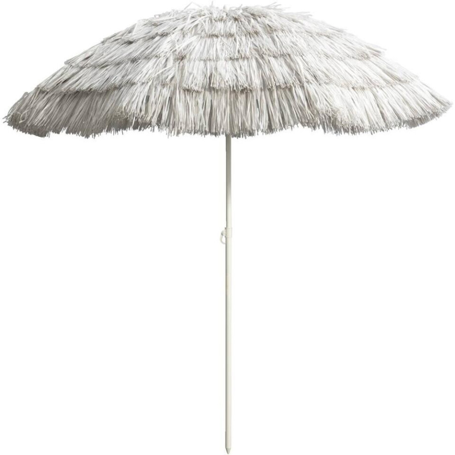 Leen Bakker - Parasol Palm Beach - Zand - Ø200 Cm - Metaal/Polyester - Beige Leen Bakker - Parasol Palm Beach - Zand - Ø200 Cm - Metaal/Polyester - Beige afbeelding 1