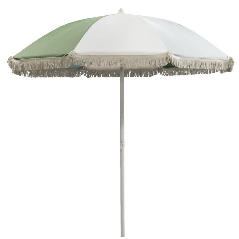 Leen Bakker - Parasol Oliva Tilt - Zand/groen - Ø200 Cm - Polyester - Beige#Groen afbeelding 1