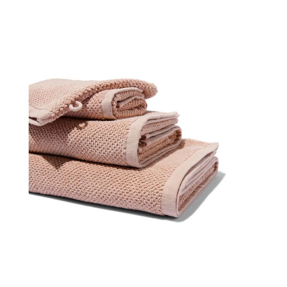 HEMA HEMA Handdoek 2e Kans Recycled Katoen Lichtroze (lichtroze) afbeelding 1