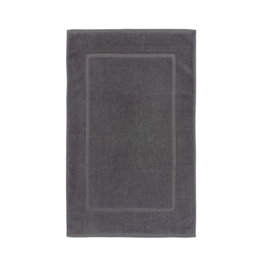 HEMA HEMA Badmat 50x85 Zware Kwaliteit Donkergrijs (donkergrijs) afbeelding 1