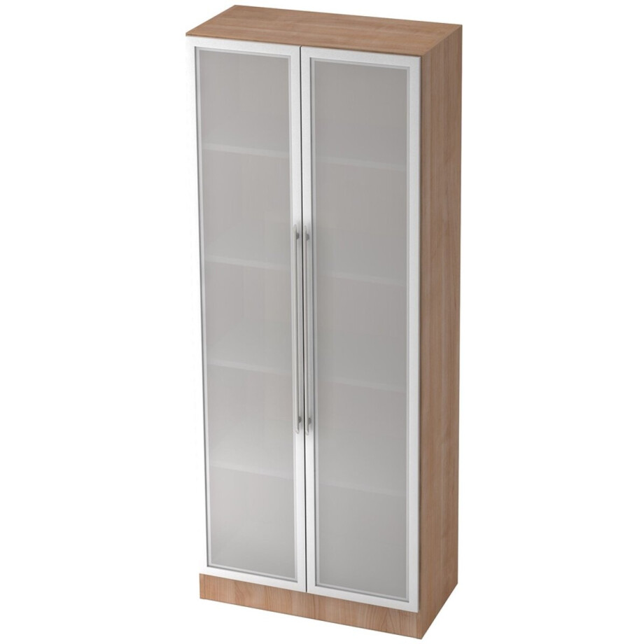 Wandkast - Walnoot/Zilver - 80 x 42 x 200,4 cm - Signa G 7100G RE Wandkast - Walnoot/Zilver - 80 x 42 x 200,4 cm - Signa G 7100G RE afbeelding 1