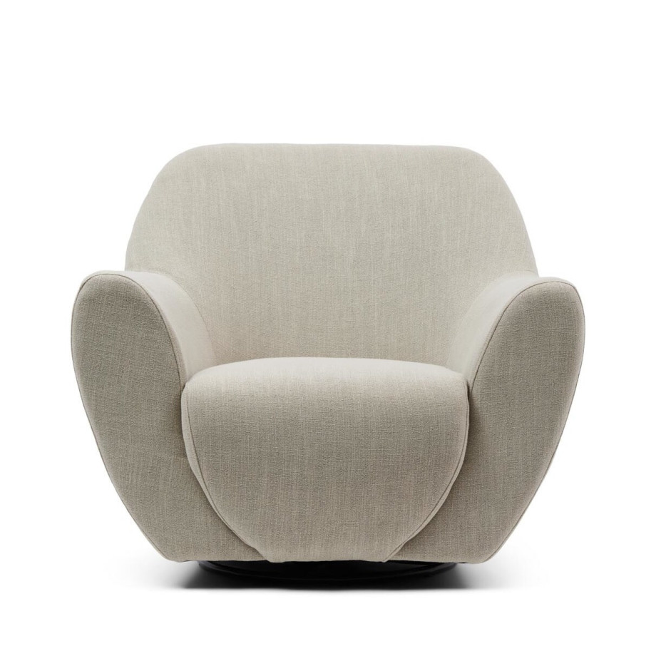 Rivièra Maison Draaibare Fauteuil 'The Jill' Mouline Linen, kleur Fabulous Flax afbeelding 1