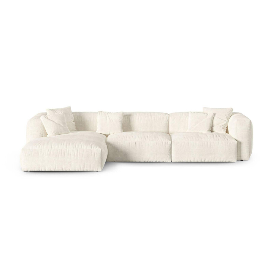 Modulaire hoekbank Martina links bouclé | Micadoni Home Modulaire hoekbank Martina links bouclé | Micadoni Home afbeelding 1