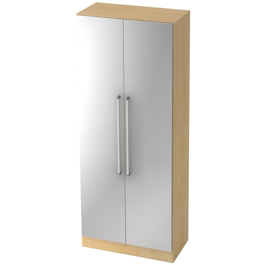 Wandkast - Esdoorn/Zilver - 80 x 42 x 200,4 cm - Signa G 7200 CE Wandkast - Esdoorn/Zilver - 80 x 42 x 200,4 cm - Signa G 7200 CE afbeelding 1