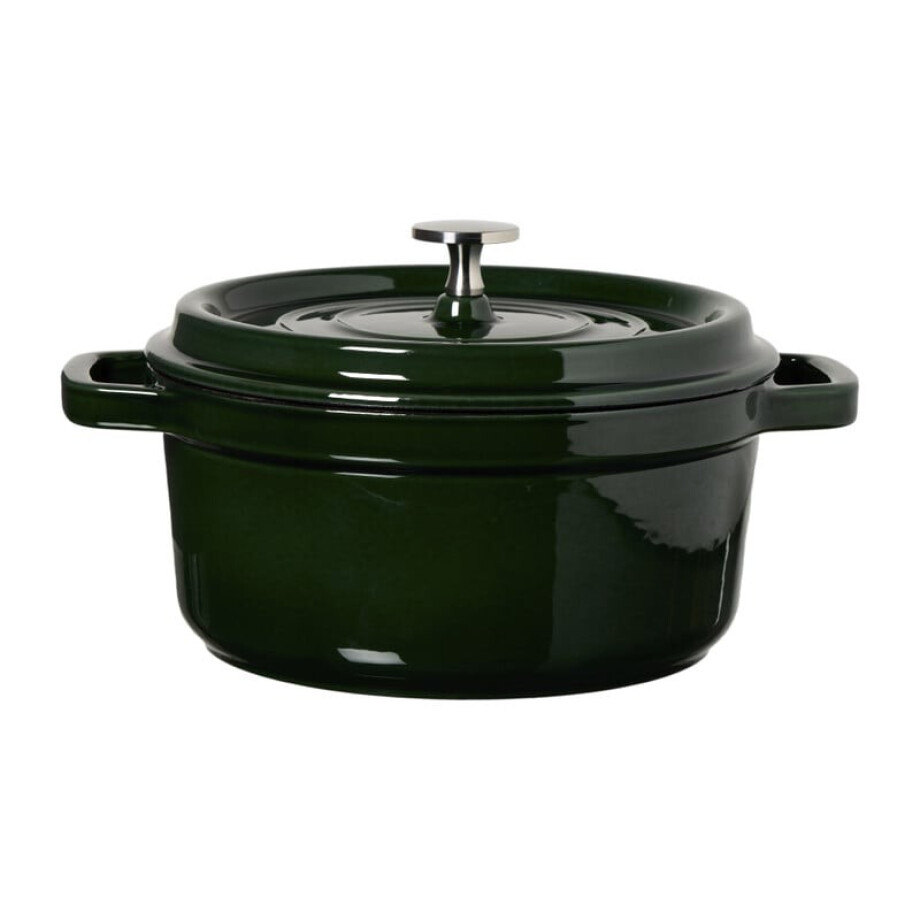 Braadpan - donkergroen - ø22x10 cm afbeelding 