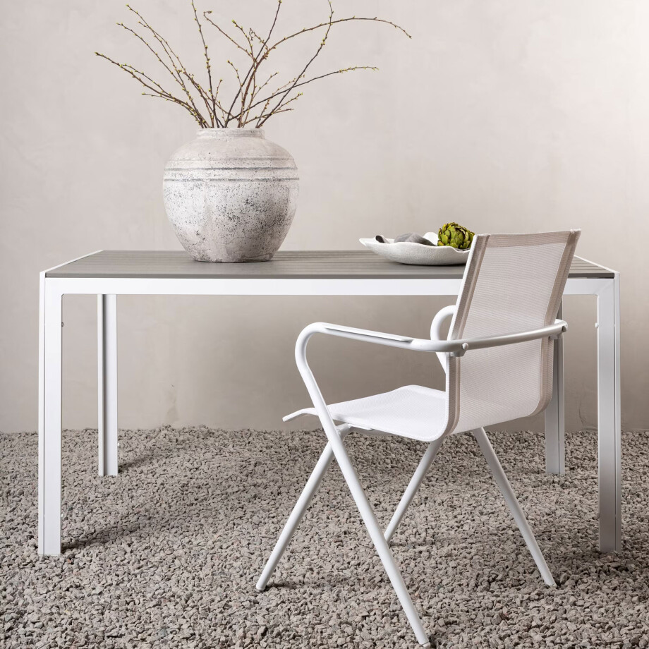 Nohr Tuintafel 'Erikka' 150 x 90cm, kleur Grijs Nohr Tuintafel 'Erikka' 150 x 90cm, kleur Grijs afbeelding 1