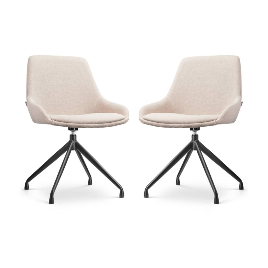 Set van 2 eetkamerstoelen Nola-Isa draaibaar | Nolon Set van 2 eetkamerstoelen Nola-Isa draaibaar | Nolon afbeelding 1