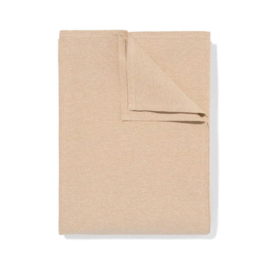 HEMA HEMA Tafelkleed 140x240cm Glitter Ecru afbeelding 