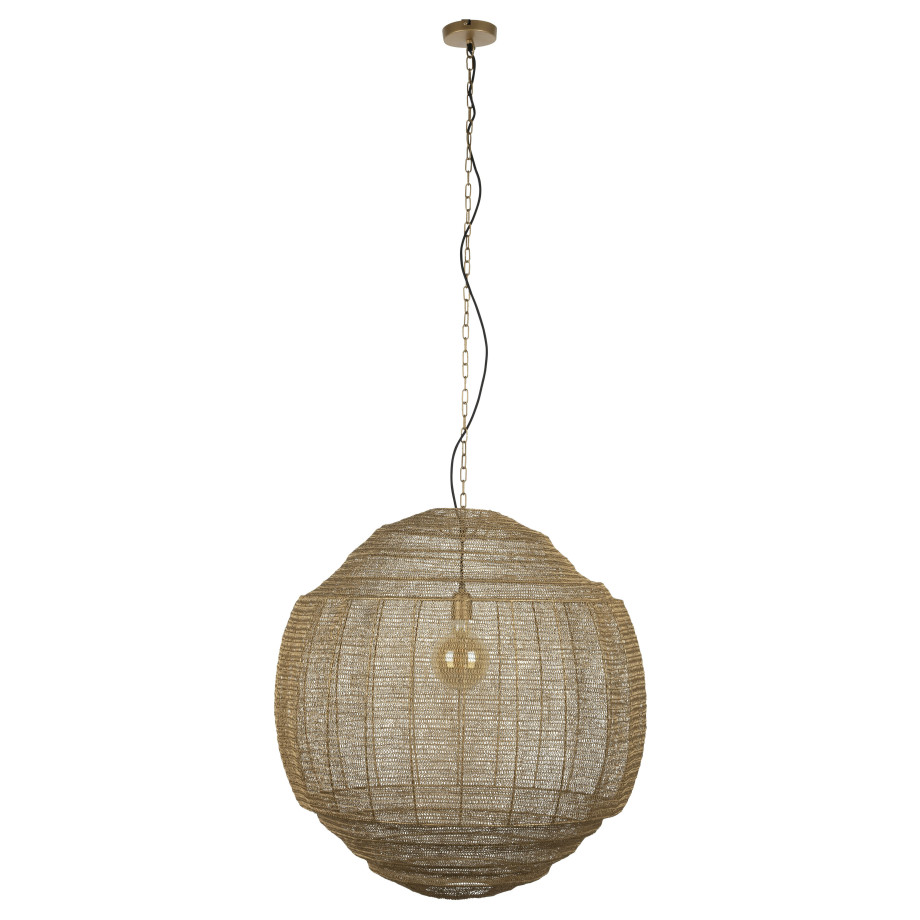 Dutchbone Hanglamp 'Meezan' 70cm, kleur Goud afbeelding 1