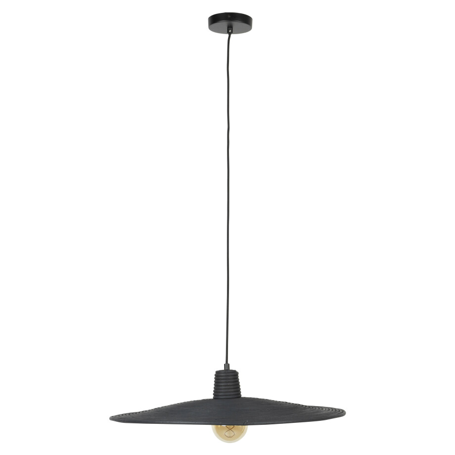 Zuiver Hanglamp 'Balance' Rotan, Ø60cm, kleur Zwart Zuiver Hanglamp 'Balance' Rotan, Ø60cm, kleur Zwart afbeelding 1