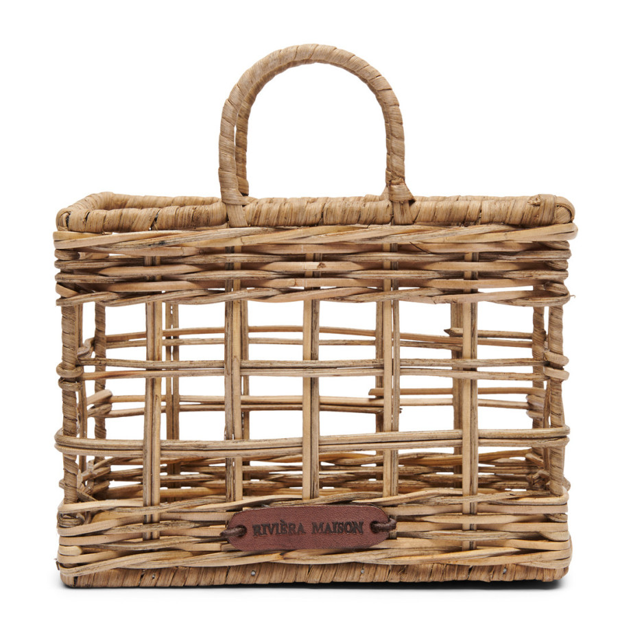 Servethouder Rustic Rattan Bag afbeelding 1