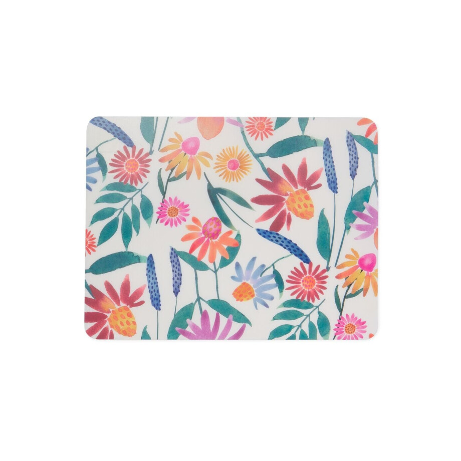 HEMA HEMA Placemat Kunststof 32x42 Wilde Bloemen (geel) afbeelding 1