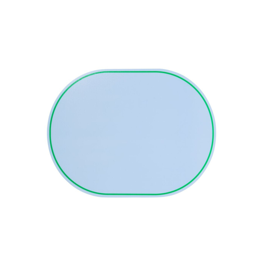 HEMA HEMA Placemat 32x42cm Ovaal Blauw afbeelding 