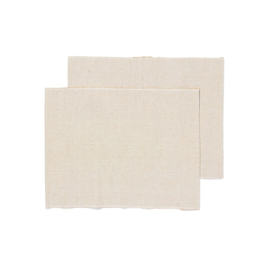 HEMA HEMA Placemats 35x48cm Naturel HEMA HEMA Placemats 35x48cm Naturel afbeelding