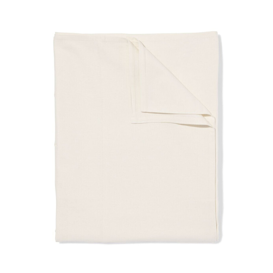 HEMA HEMA Tafelkleed XL 145x320cm Gebroken Wit afbeelding 